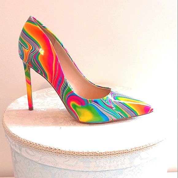 Anne Michelle Shoes - Ladies Colorful Stilleto Heel